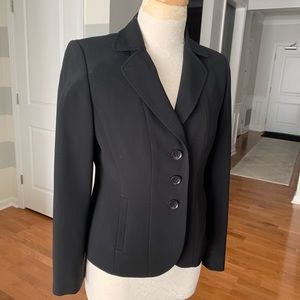Ann Taylor Suit Jacket Coat, Black, Size 4P